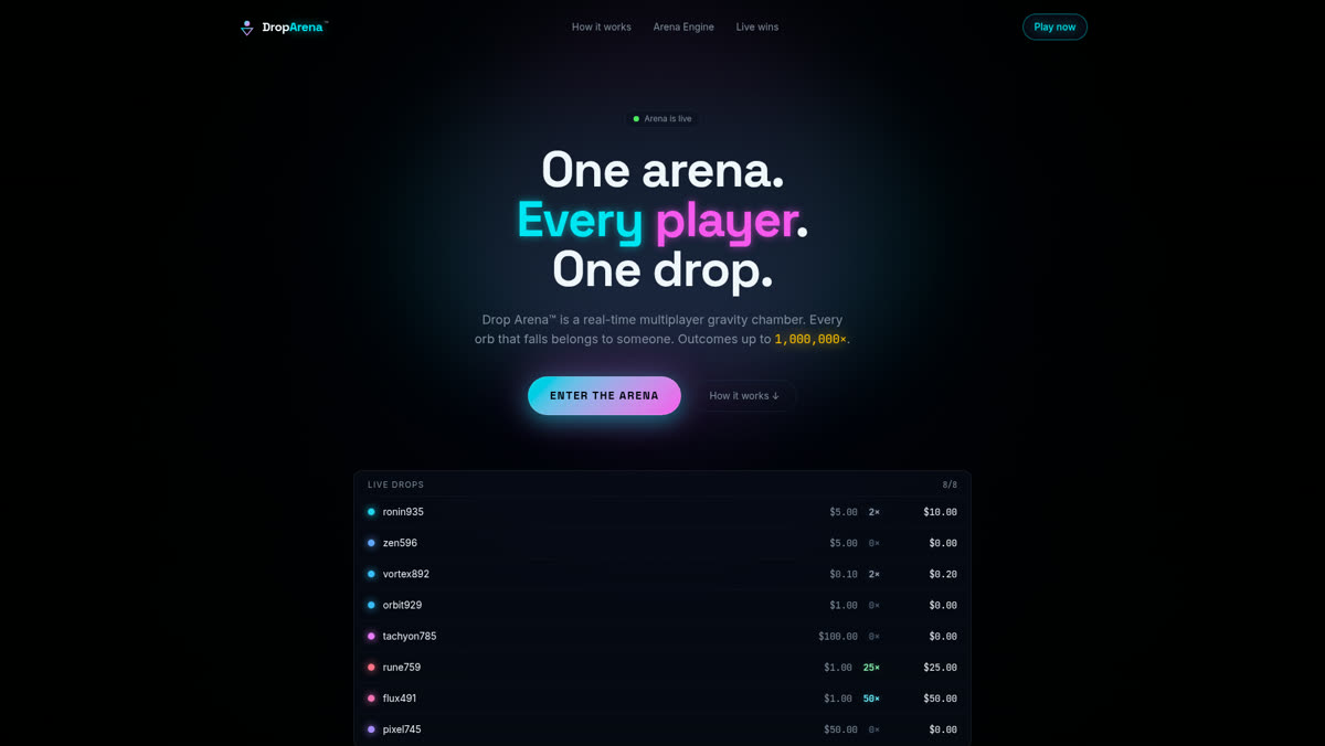 Drop Arena demo
